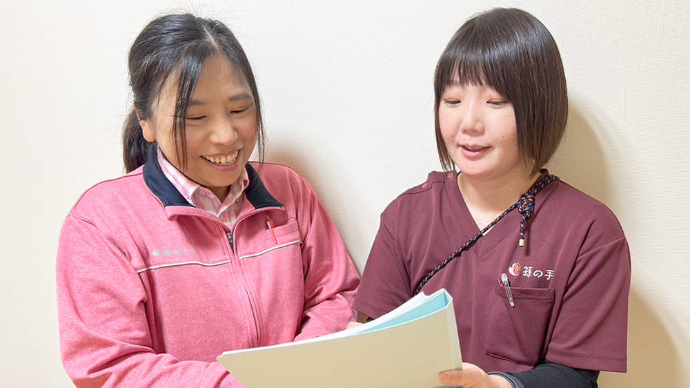 インタビュー　訪問看護 　倉上 智子さん　お仕事の様子